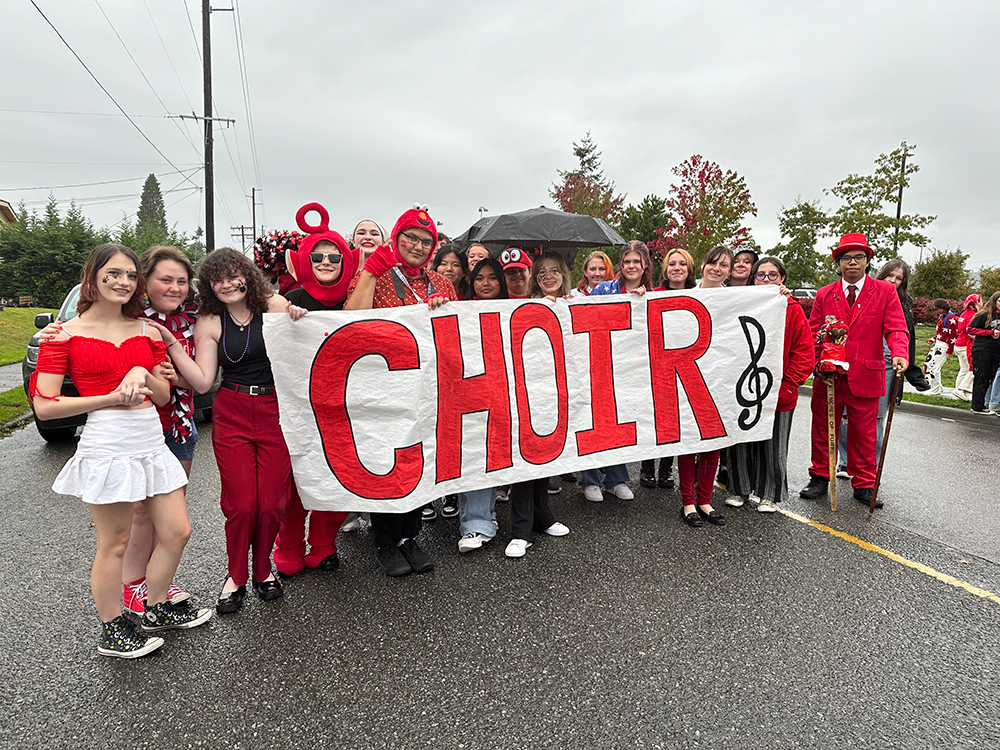 Our cool choir in the Serpentine Parade.